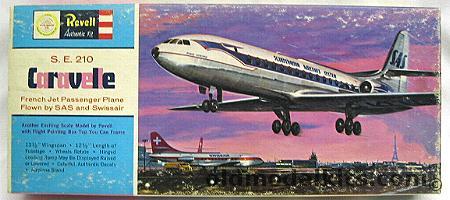 Revell 1/96 SE-210 Caravelle SAS Airlines, H184-129 plastic model kit